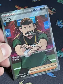 Pokemon Cards Judge 228/091 Paldean Fates Full Art Trainer - (NM) - Image 2