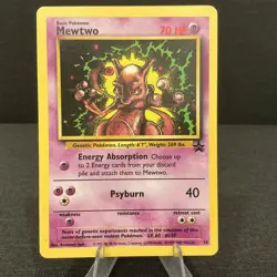 Mewtwo WOTC Black Star Promo 14 Vintage Pokemon TCG Card - Image 1