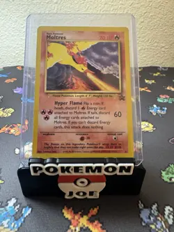 Pokemon MOLTRES Card BLACK STAR PROMO WOTC - MP - Image 1