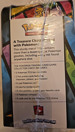 Pokemon 2021 Eevee Collector Chest w/ 3 Foil Cards, 5 Booster Packs, Coin Sealed 820650809514 - Image 3