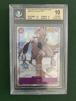 One Piece TCG Card Paramount War UTA Sec Alt Art OP02-120 Pristine BGS 10 - Image 1