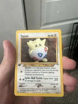 Pokemon Togepi 1st Edition Neo Destiny Card 56/105 WOTC - Image 2