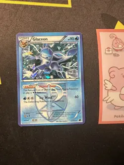 Pokemon Card Glaceon 23/116 Plasma Freeze Black & White Holo 040💎LP💎 - Image 1