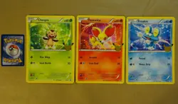 POKEMON Anniversary Jumbo 2013 Black Star Promo Cards CHESPIN, FENNEKIN, FROAKIE - Image 1