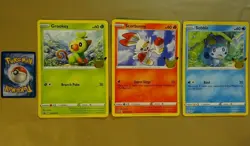 POKEMON Anniversary Jumbo Black Star Promo Cards GROOKEY, SOBBLE, SCORBUNNY - Image 1