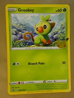 POKEMON Anniversary Jumbo Black Star Promo Cards GROOKEY, SOBBLE, SCORBUNNY - Image 3