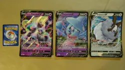LOT OF 3 Promo Pokemon JUMBO Cards DUBWOOL V HATTERENE V GALARIAN RAPIDASH V - Image 1