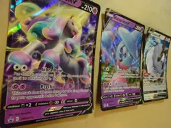 LOT OF 3 Promo Pokemon JUMBO Cards DUBWOOL V HATTERENE V GALARIAN RAPIDASH V - Image 3