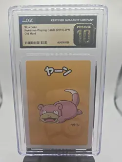 CGC 10 Pristine Slowpoke Old Maid 2019 Japanese Pokemon Card FREE SHIPPING - Image 1