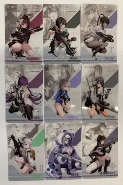 Lot of (9) Goddess of Victory NIKKE Metal Card Collection Vol.2 Japan EX - Image 1