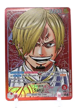 One Piece Card - SANJI (L) PRB01-001 Alt Art Premium Booster "THE BEST" English - Image 1