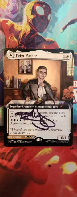 RARE! Peter Parker Spiderman MTG Exclusive Disney Event Promo Magic NM Card - Image 1