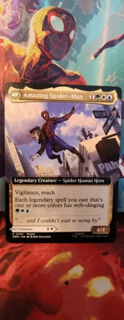 RARE! Peter Parker Spiderman MTG Exclusive Disney Event Promo Magic NM Card - Image 2