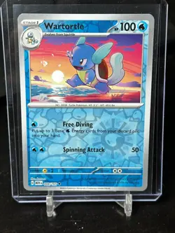 Wartortle Reverse Holo NM 008/165 Scarlet & Violet 151 Pokemon Card - Image 1