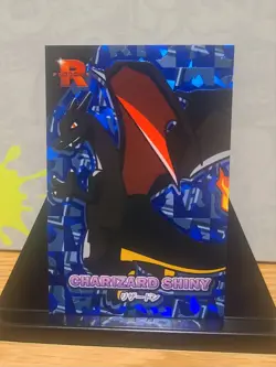 Pokemon, PERU, Shiny Charizard, Team Rocket Card Database, Blue Holo, LP - Image 1