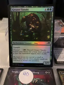 Greater Tanuki 189/302 Foil Common Kamigawa: Neon Dynasty Magic: The Gathering - Image 1