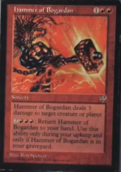 Hammer of Bogardan - Mirage: #181, Magic: The Gathering Lp R97 - Image 1