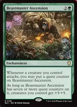 1x Beastmaster Ascension Light Play MTG Magic - Kid Icarus - - Image 1