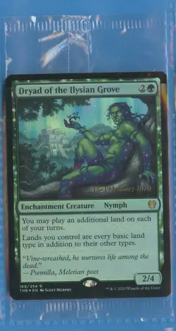 MTG: PreRelease Promo: Theros: Beyond Death: Dryad of the Ilysian Grove: FOIL - Image 1