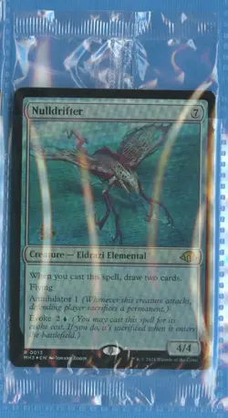 MTG: PreRelease Promo: Modern Horizons 3: Nulldrifter: FOIL: STILL SEALED - Image 1