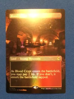 Blood Crypt borderless foil Ravnica clue edition - NM - Image 1