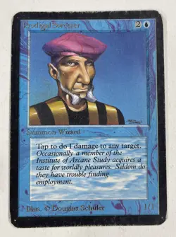 Prodigal Sorcerer Alpha HP Heavy Play MTG Magic The Gathering A - Image 1