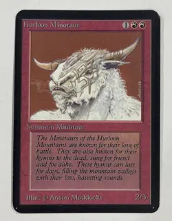 Hurloon Minotaur Alpha LP Light Play MTG Magic The Gathering - Image 1
