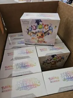 Pokemon TCG Prismatic Evolutions Elite Trainer Box Bundle 10x - Image 1