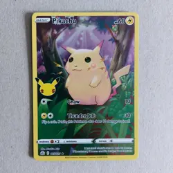 Pikachu 005/025 Holo Full Art Rare 2021 Celebrations Collectible Pokemon Card - Image 1