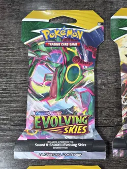 4X Evolving Skies Sleeved Pokemon Booster Pack Complete Full Art Set NEW SEALED - Image 4
