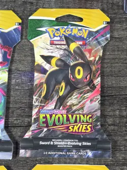 4X Evolving Skies Sleeved Pokemon Booster Pack Complete Full Art Set NEW SEALED - Image 5