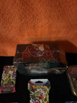 Pokemon Tcg Paldean Fates Great Tusk EX Tin New Factory Sealed+ Lot - Image 3