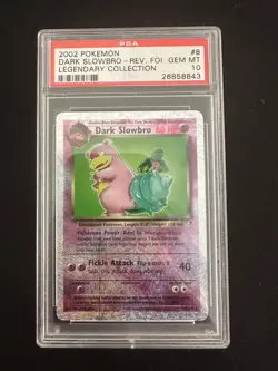 Pokemon 2002 Legendary Collection PSA 10 Gem Mint Dark Slowbro 8/110 - Image 1