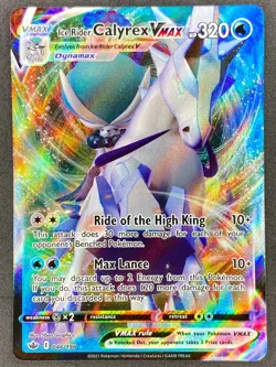 Pokemon Ice Rider Calyrex VMAX 046/198 CRE Chilling Reign NM - Image 1
