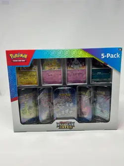 Pokemon Paldean Fates Mini Tin 5-Pack Costco Exclusive Sealed SV ENGLISH - Image 1