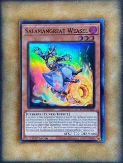 Yugioh Salamangreat Weasel LD10-EN002 Super Rare 1st Ed NM - Image 1