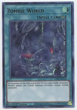 Yugioh 3x Zombie World x3 GFP2-EN154 Ultra Rare 1st Ed NM - Image 1