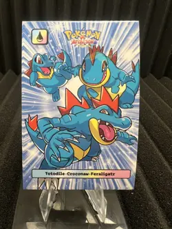 Totodile, Croconaw & Feraligatr - Card Database Cracked Ice Holo - Pokemon NM - Image 1