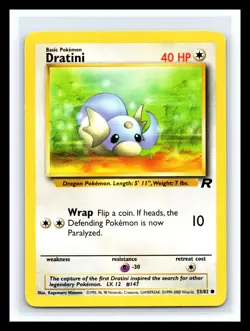 🔥 DRATINI NON HOLO FOIL - POKEMON TCG 1999 SET VINTAGE CARD # 26/102 - Image 1
