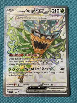 Teal Mask Ogerpon ex 166 Sv: Scarlet & Violet Promo Cards Holo - Image 1