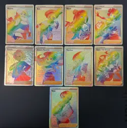 POKEMON **RAINBOW TRAINER** (9) CARD LOT - Image 1