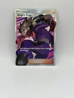 Koga’s Trap-211/214- Pokemon Unbroken Bonds Sun Moon Full Art Card - Image 1
