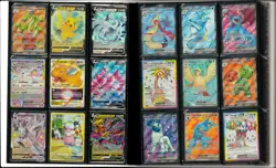 Lot of (396) Assorted English Pokemon Cards in Binder w/ Umbreon Pikachu Mew - Image 1