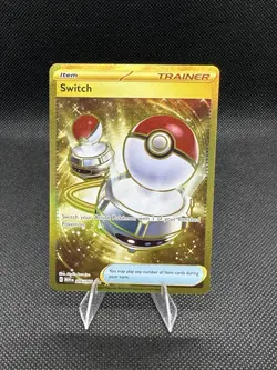 Switch 206/165 Scarlet & Violet 151 Gold Holo Hyper Rare Pokemon Card English NM - Image 1