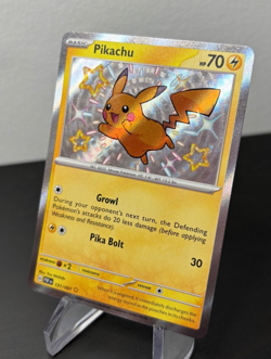 2024 Pokemon Pikachu Shiny Secret Rare Paldean Fates 131/091 Card NM - Image 3