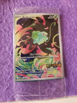Pokemon Mega Evolutions Bulbasaur Box Topper Card #133/132 Promo - Image 1