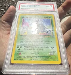 PSA 8 Heracross Holo 6/111 Neo Genesis 2000 Vintage Pokemon Card NM-MT - Image 5