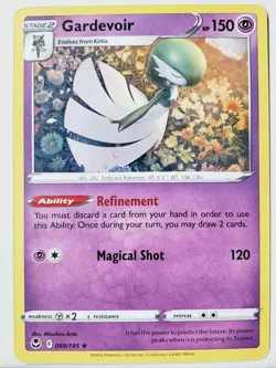 Gardevoir 069/195 B1G1F - RARE Non Holo Silver Tempest Pokemon Card $2 Flat Ship - Image 1