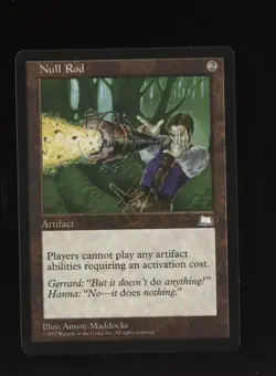 Magic the Gathering Weatherlight Null Rod Rare Regular Card - Image 1