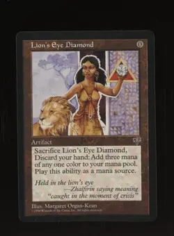 MTG Lion's Eye Diamond- Signed Margaret Organ-Kean -Mirage Magic Card - Image 1